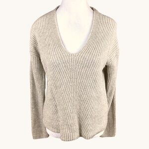 Marine Layer Sweater Shaker Knit Tan Beige (S)